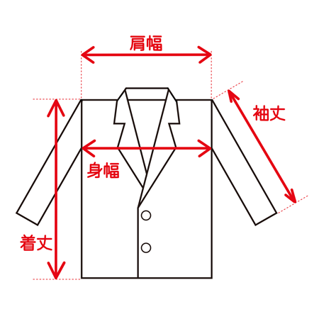 ジャケット採寸表サイズ表記 衣類ネットショップ素材 無料イラスト配布サイトマンガトップ