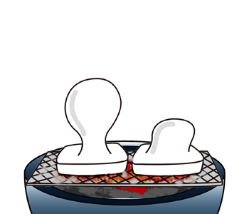 火鉢でじっくり焼いた餅イラスト 無料イラスト配布サイトマンガトップ