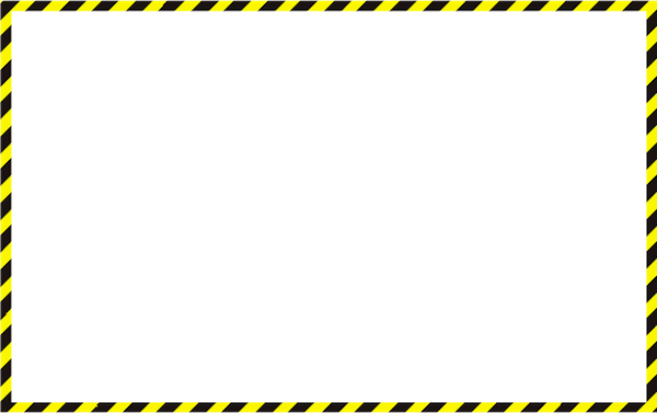 工事中などに使用される黄色黒ボーダーフレーム枠イラスト 無料イラスト配布サイトマンガトップ