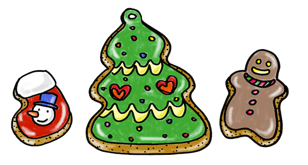 クリスマスクッキーお菓子イラスト