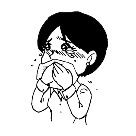 感動をして涙を流す女性 無料イラスト配布サイトマンガトップ