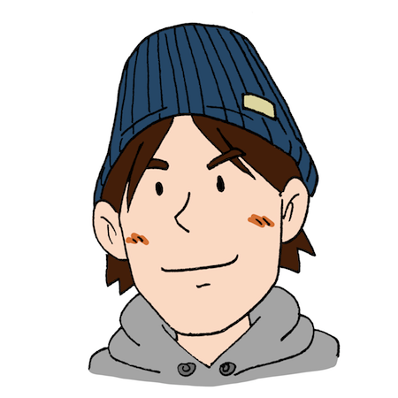 ニット帽をかぶる若い男性 無料イラスト配布サイトマンガトップ