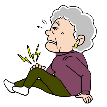 膝が痛いお年寄り高齢者の健康 無料イラスト配布サイトマンガトップ