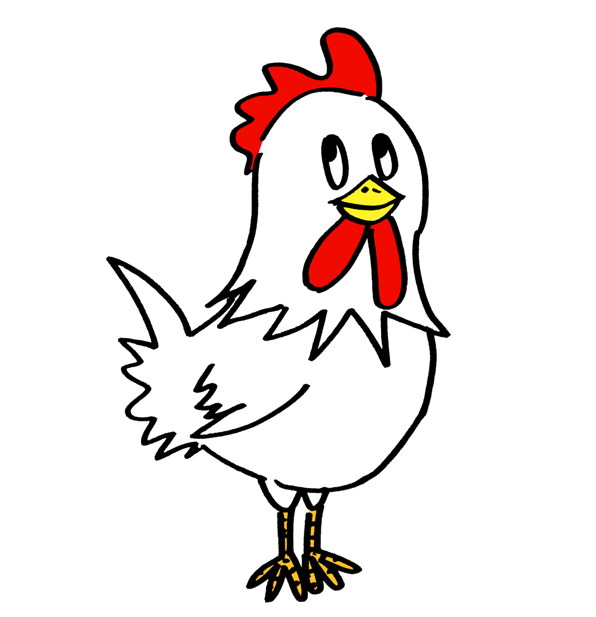 可愛いニワトリ鶏 無料年賀状素材干支酉年 無料イラスト配布サイトマンガトップ