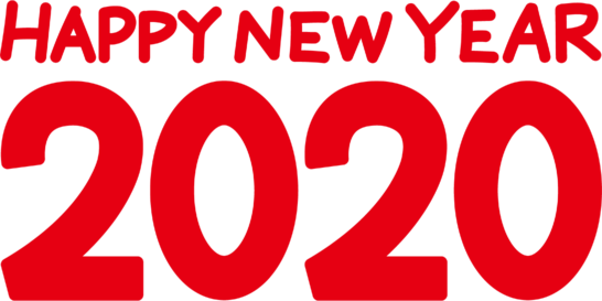 HAPPY NEW YEAR2020ロゴ赤